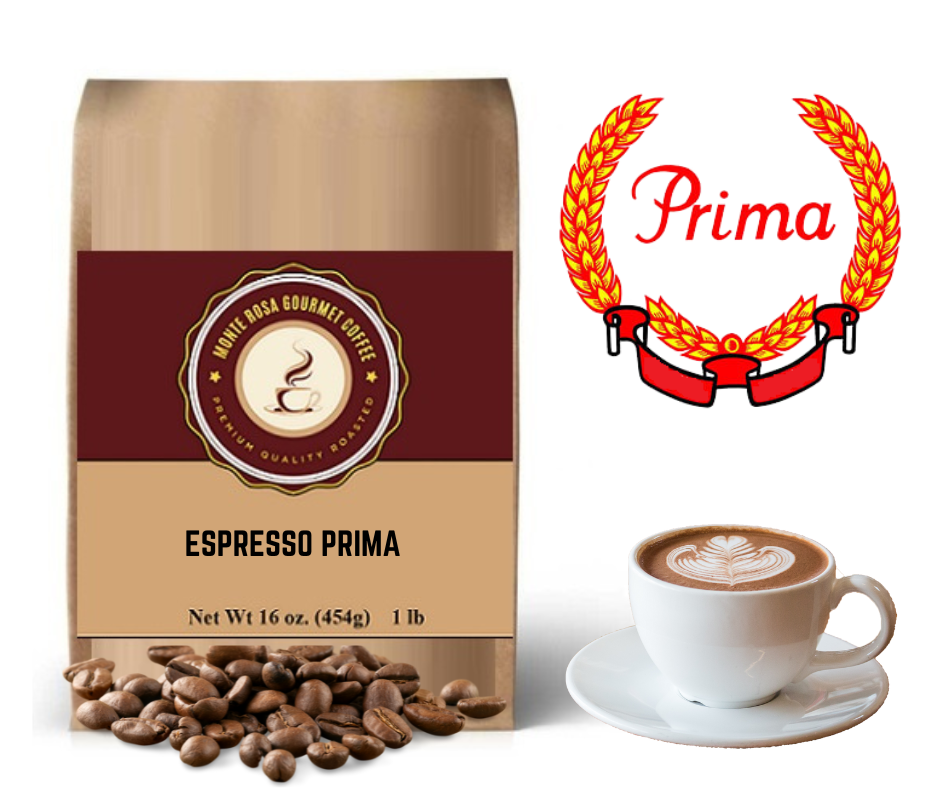 Espresso Prima Monte Rosa Gourmet Coffee Arabica Blend