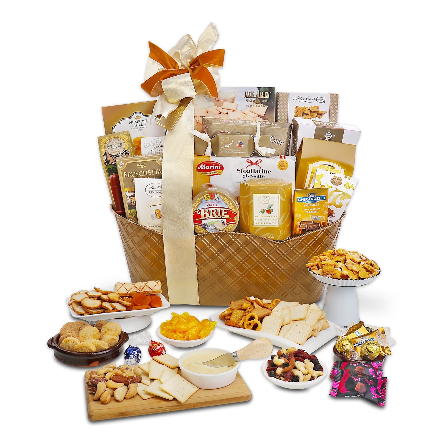 Corporate VIP Gift Basket With Luxe Sweets And Savory Treats by Alder Creek Gift Baskets