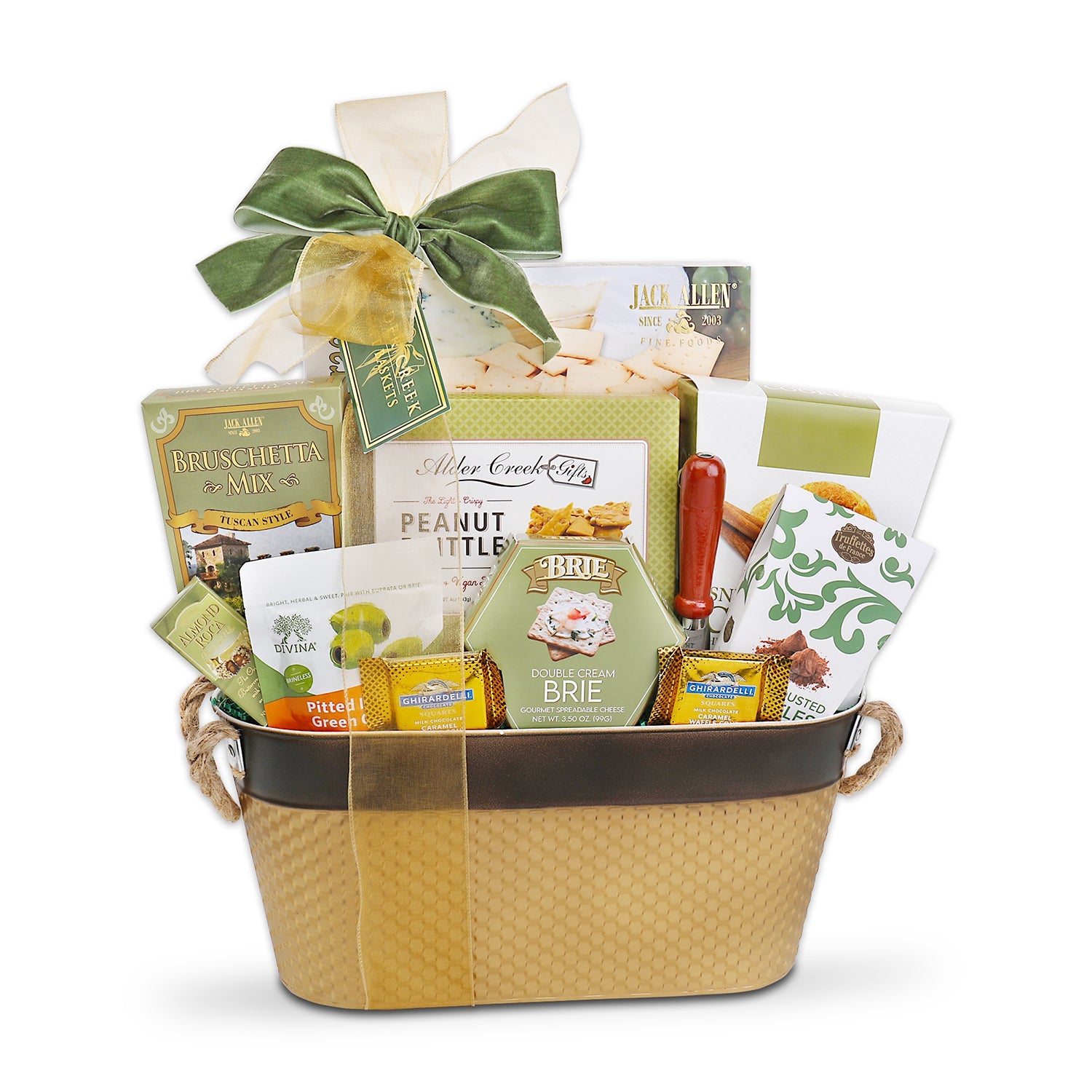 Alder Creek Tasteful Gourmet Gift Basket Premium Sweet And Savory Delights by Alder Creek Gift Baskets
