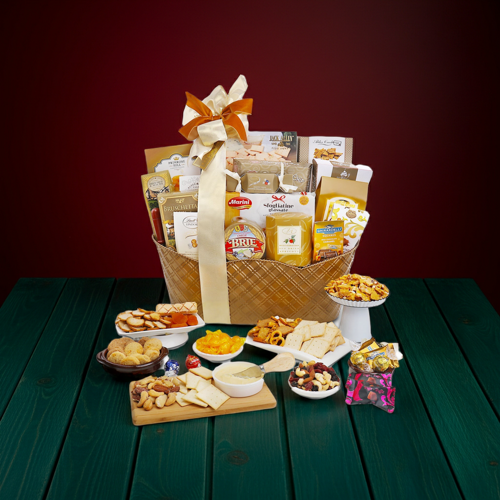 Corporate VIP Gift Basket With Luxe Sweets And Savory Treats - KEZARIAN